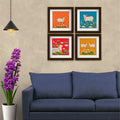 Cow Painting Set of 4