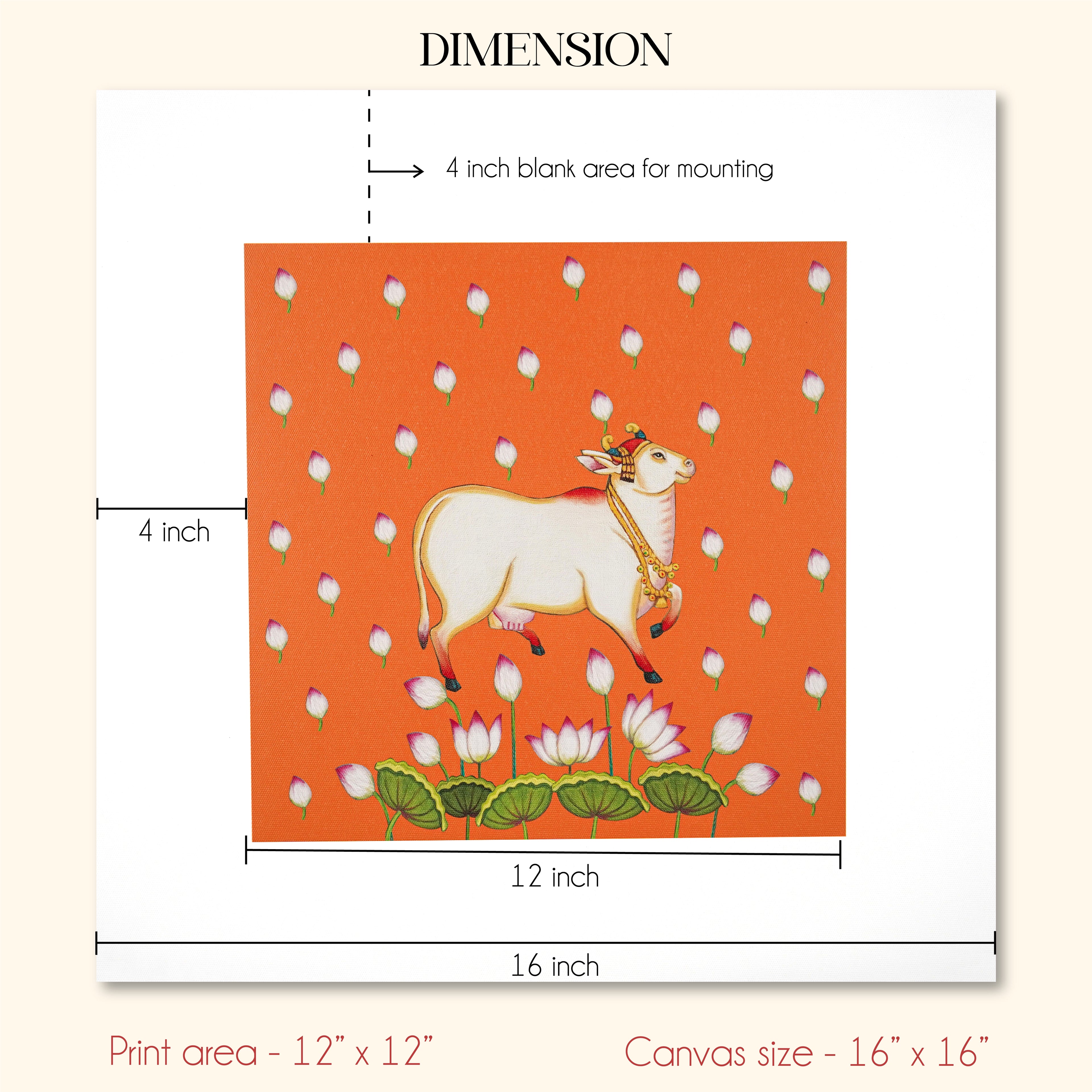 Cow Painting Set of 4